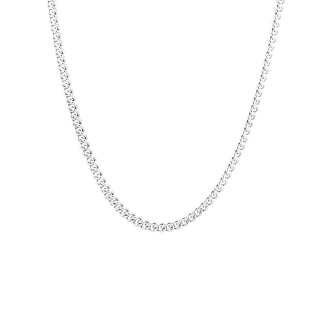 Sterling Silver Round Curb Chain - 4.20x2.60mm