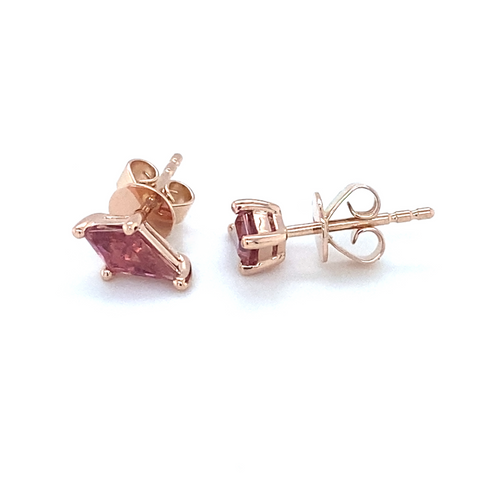 ROSSE  - Rubelite Stud Earrings