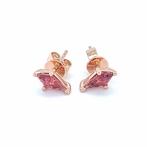 ROSSE  - Rubelite Stud Earrings