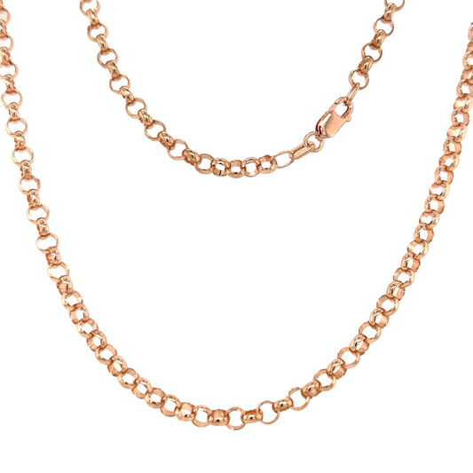 ROUND BELCHER CHAIN - 3.4MM - 60CM -  Paddington Jeweller - Ojco