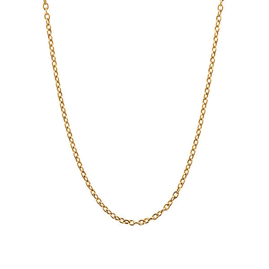 1.5mm Trace Chain in 9kt Yellow Gold, 47cm Adjustable -  Paddington Jeweller - OJ Co