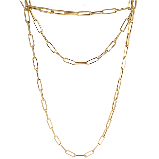 OBLONG TRACE CHAIN - 3.1MM -  Paddington Jeweller - Ojco